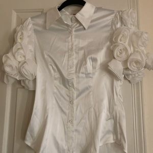 Blouse, white, made in Italy